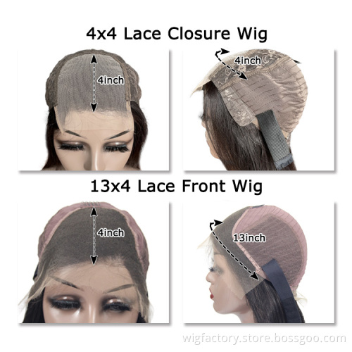 Wholesale bob wigs, 13x4 frontal glueless lace bob wigs pixie cut, Short straight human hair lace front bob wigs pixie cut